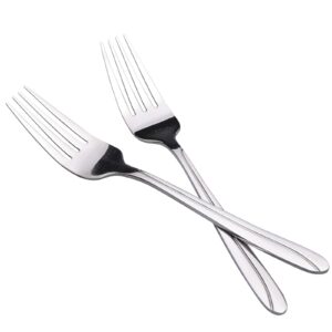 anbers 8 piece large serving forks, stainless steel buffet banquet serving forks