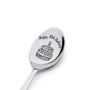 happy 50th birthday spoon gifts engraved spoon personalized 50th birthday gifts for son daughter sister brother friends