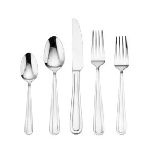 mikasa kelby stainless steel flatware, 20-piece set, service for 4