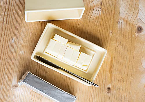 ZERO JAPAN Aqua Mist BYK-12 AM Butter Dish with Knife, Approx. 5.7 x 3.5 x 2.4 inches (145 x 90 x 60 mm)