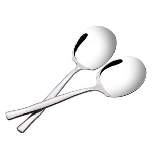 bblina 8 pieces large serving spoons, stainless steel buffet serving spoons
