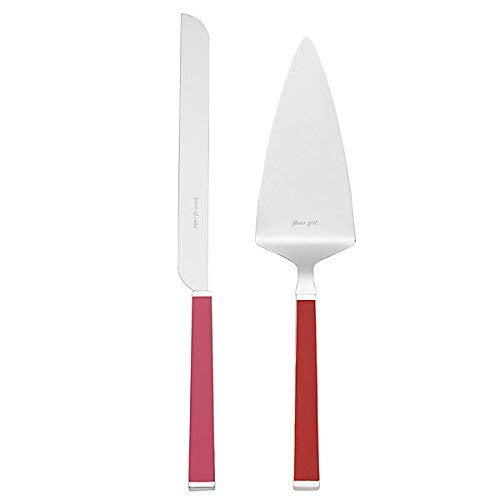 Lenox Kate Spade New York Juno Drive Piece of Cake Knife and Server 2-Piece Dessert Serving Set, Pink Red New in box