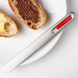 THAT! Spread That Serrated Warming Butter Knife, Copper, Black