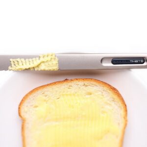 THAT! Spread That Serrated Warming Butter Knife, Copper, Black