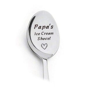 grandpa christmas gifts from grandson granddaughter to papa ice cream spoon gifts for grandfather birthday gifts for father dad gifts from son daughter