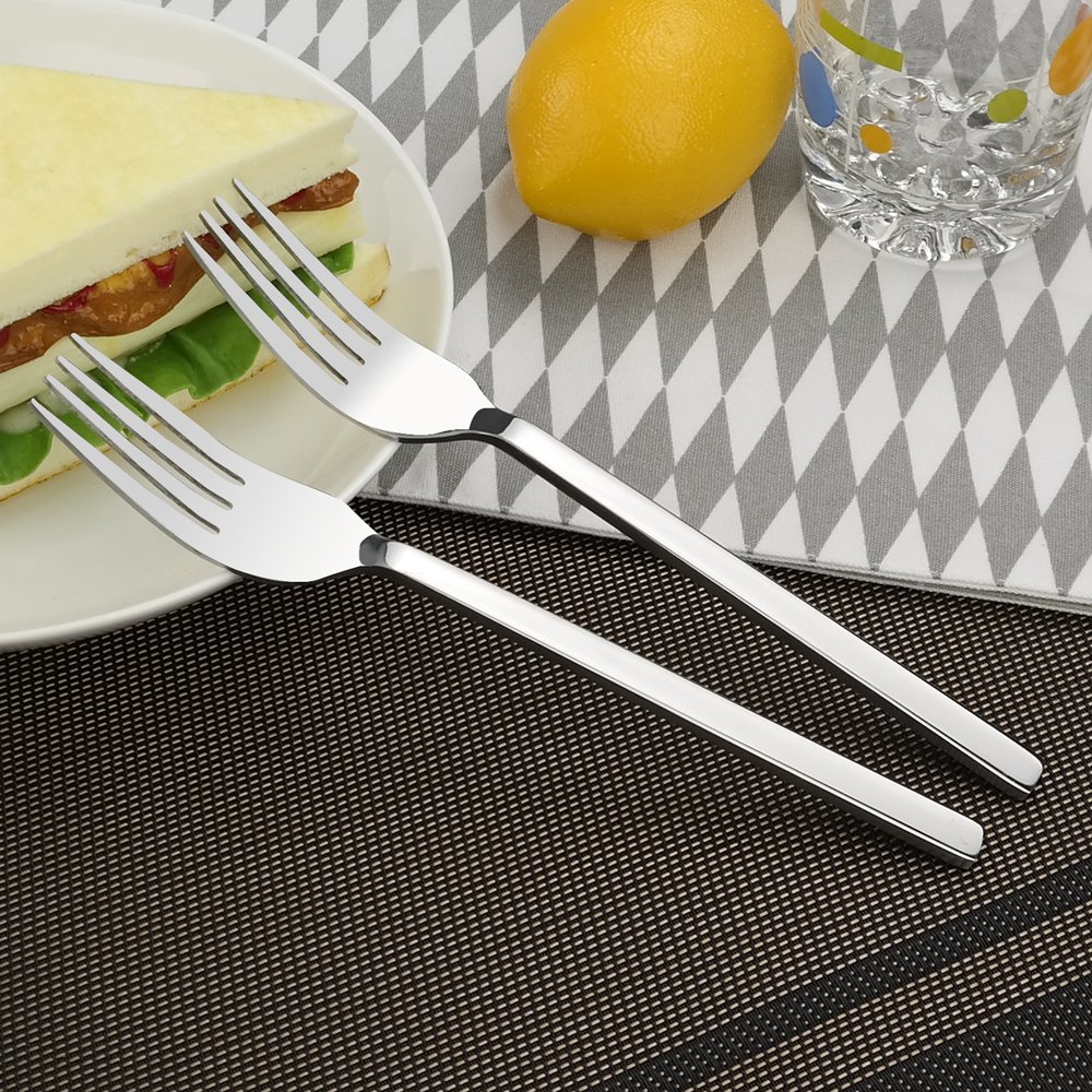 Doryh Stainless Steel Dinner Forks, 7.87-Inch Table Fork, Set of 12