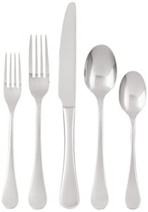 ginkgo international varberg 20-piece stainless steel flatware place setting, service for 4