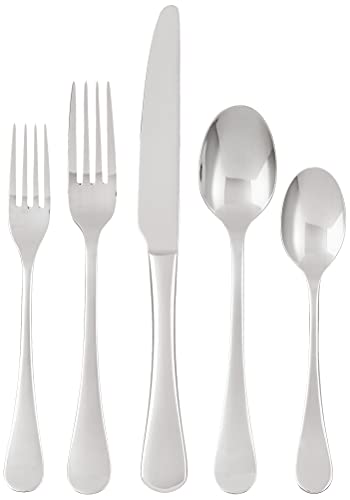 Ginkgo International Varberg 20-Piece Stainless Steel Flatware Place Setting, Service for 4