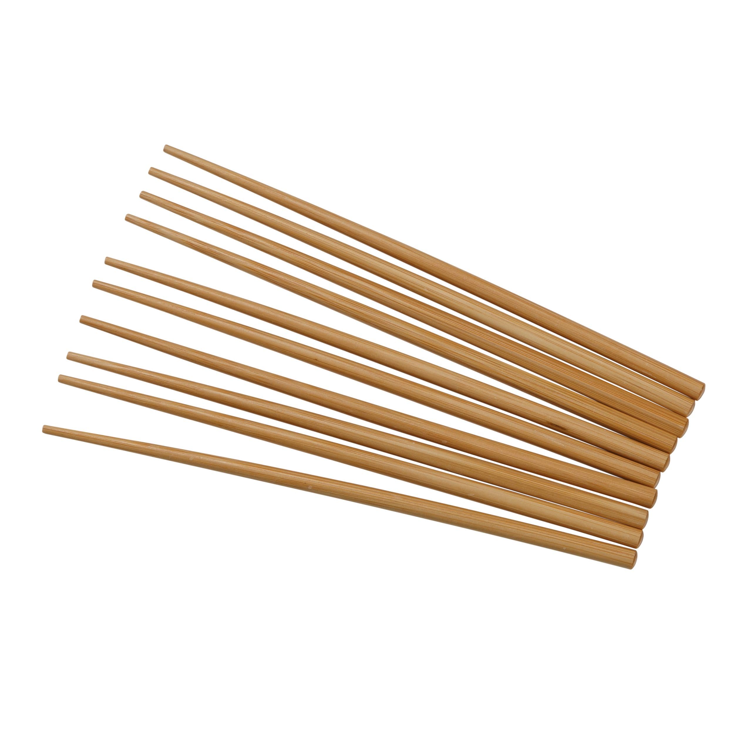 Joyce Chen Reusable Burnished Bamboo Chopsticks Set, 5 Pair