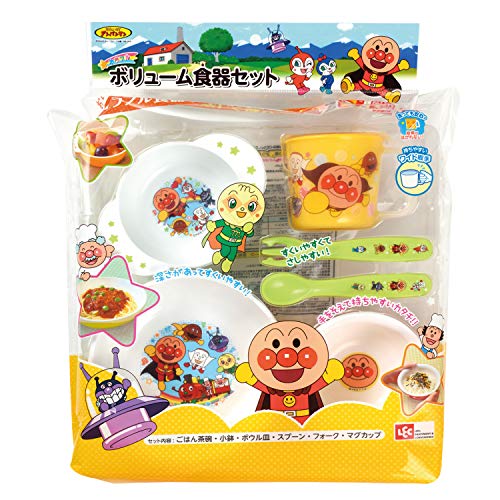 LEC KK-232 Anpanman Volume Tableware Set