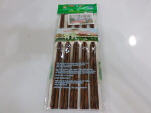 truong son set of 10 pair vietnamese coconut wood chopsticks total of 20 peices