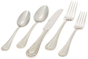 lenox venetian lace 5-piece flatware place set, 5-piece place setting, lenox venetian lace flatware,silver