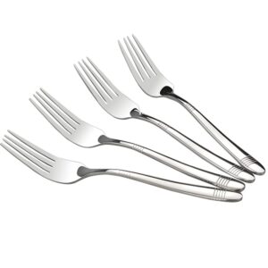 begale 12-piece stainless steel dessert forks, 6.8-inch