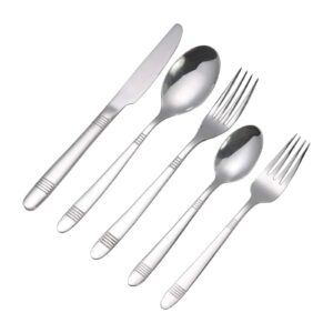 callyne 40 pieces stainless steel flatware, cutlery set, service for 8