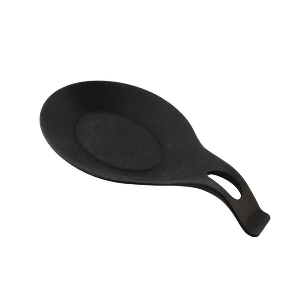Food Grade Silicone Spoon/Utensil Rest, black