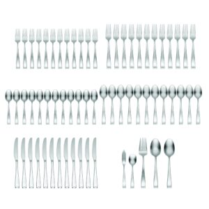 Oneida F118065Al20 Satin Moda 65 Piece Flatware Set