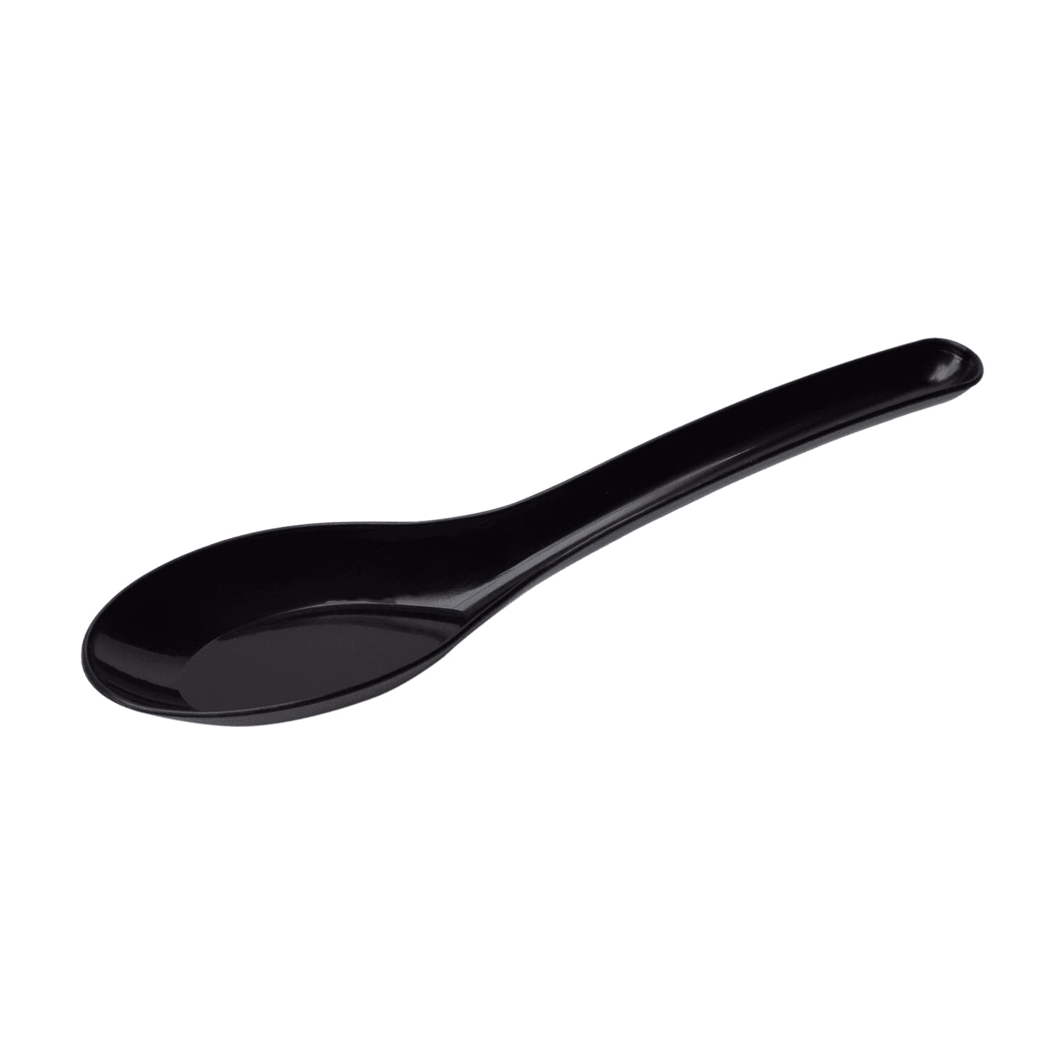 Karat U2015B Med-Heavy Weight Asian Soup Spoon - Black -1,000 ct