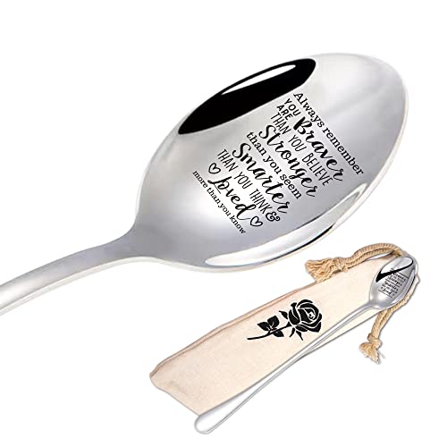 Inspirational Coffee Spoon, Gift for Her, Him, Women, Man, Ice Cream Lover, Tea Lover, Coffee Lover, Engraved Gift