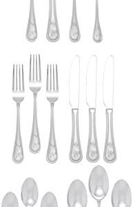 Towle Palm Breeze 16-Piece Flatware Set, Stainless Steel