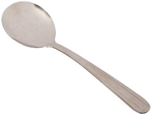 winco 12-piece dominion bouillon spoon set, 18-0 stainless steel,silver