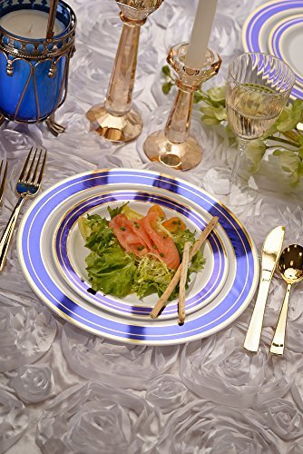 Lillian Collection Polished Gold Metallic Premium Plastic Knife - Pack of 24 - Perfect for Upscale Events & Parties