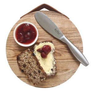 jean-patrique butter knife and spreader | a butter knife and spreader with one smooth, rounded edge for spreading and one serrated edge for slicing fresh ingredients | from
