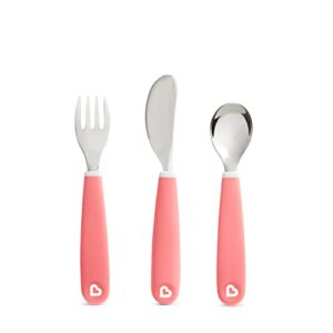 munchkin pink pink cutlery kit