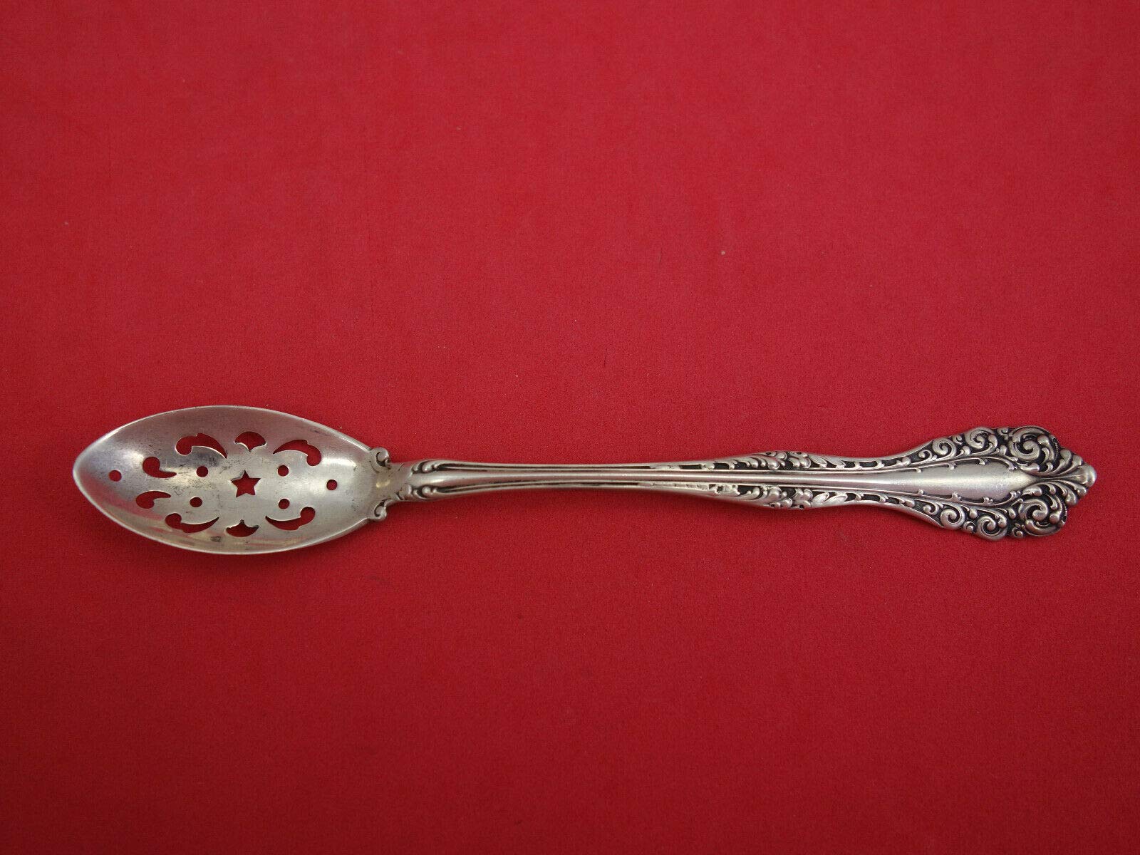 Florentine by Alvin Sterling Silver Olive Spoon Original 5 7/8"