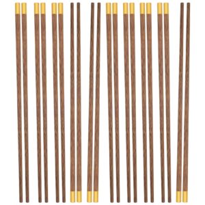 yardwe 10 pairs chopsticks existing tableware wooden cutlery toddler cutlery sushi chopstick wood cutlery rust proof dinner chopstick daily use food chopstick wenge dishwasher accessories