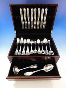 palm by tiffany & co sterling silver flatware service for 8 set 51 pieces