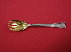 lap over edge plain by tiffany and co sterling silver ice cream fork gw ruffled