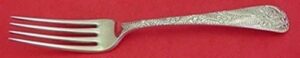 antique engraved by tiffany and co sterling silver dinner fork 8 1/8" flatware