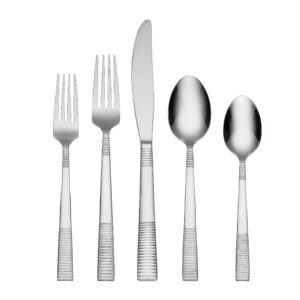 oneida paxton 20 piece everyday flatware, service for 4 18/0 stainless steel, silverware set