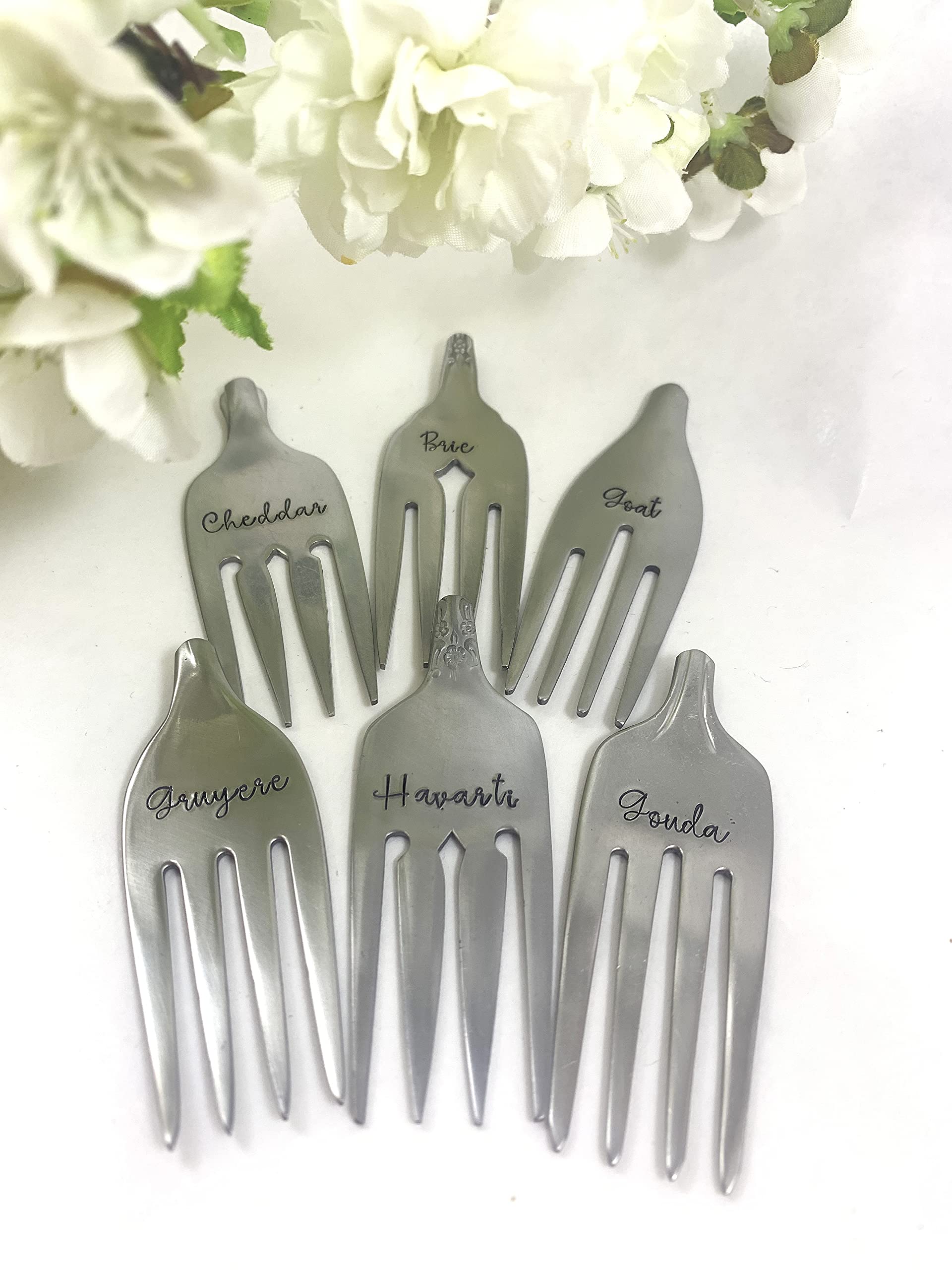 Charming Custom Cheese Marker Forks