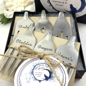 Charming Custom Cheese Marker Forks