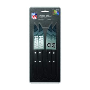 The Sports Vault NFL Las Vegas Raiders Steak Knives