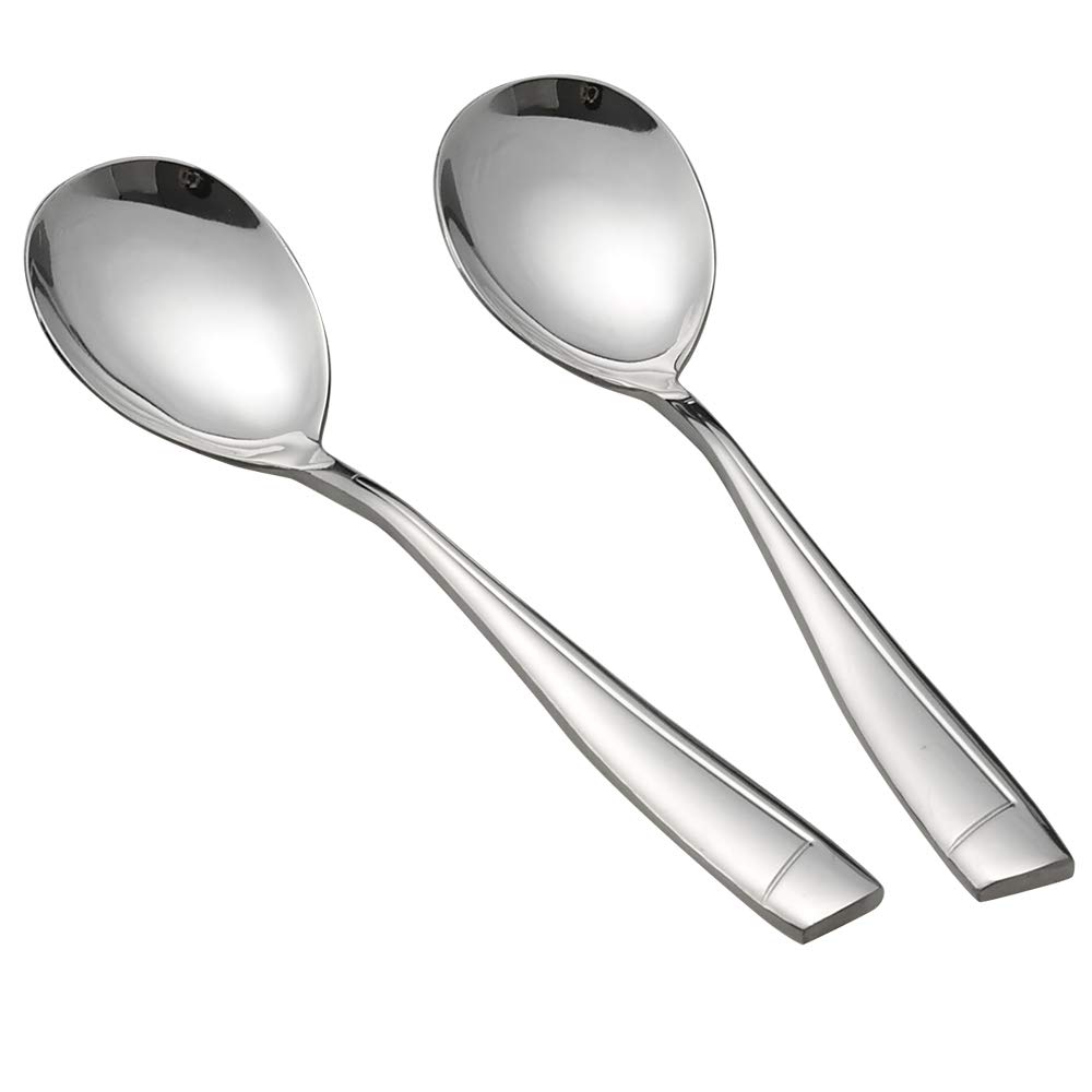 Cand Stainless Steel Serving Spoons, 6 Pieces Large Tablespoon, 9.17 Inches