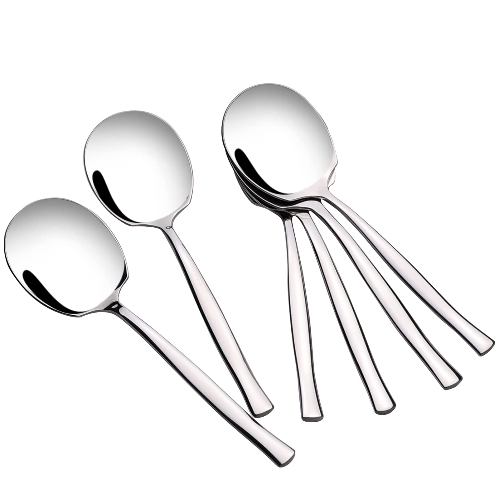 Joyeen Stainless Steel Buffet Serving Spoon, Large Serving Spoon Set of 6