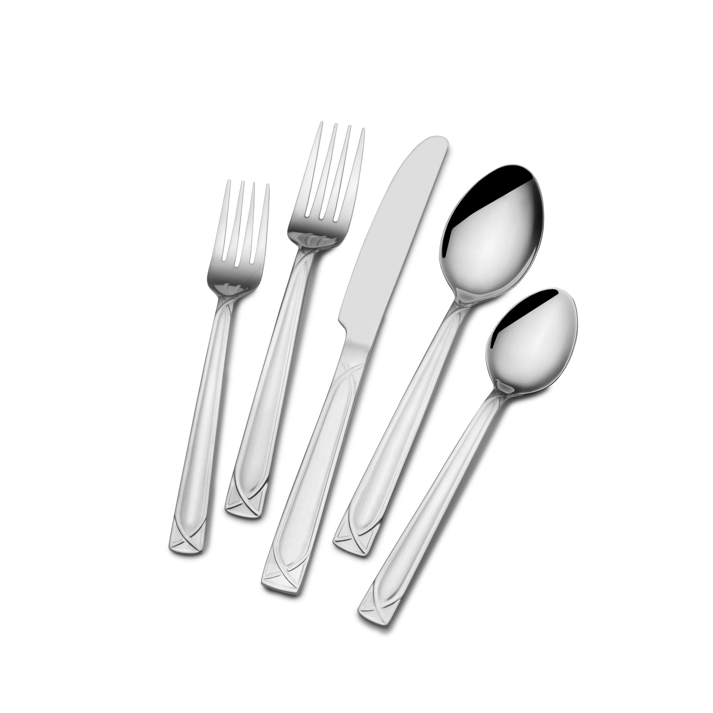 Pfaltzgraff Mabel 30-Piece Flatware Set, Silver