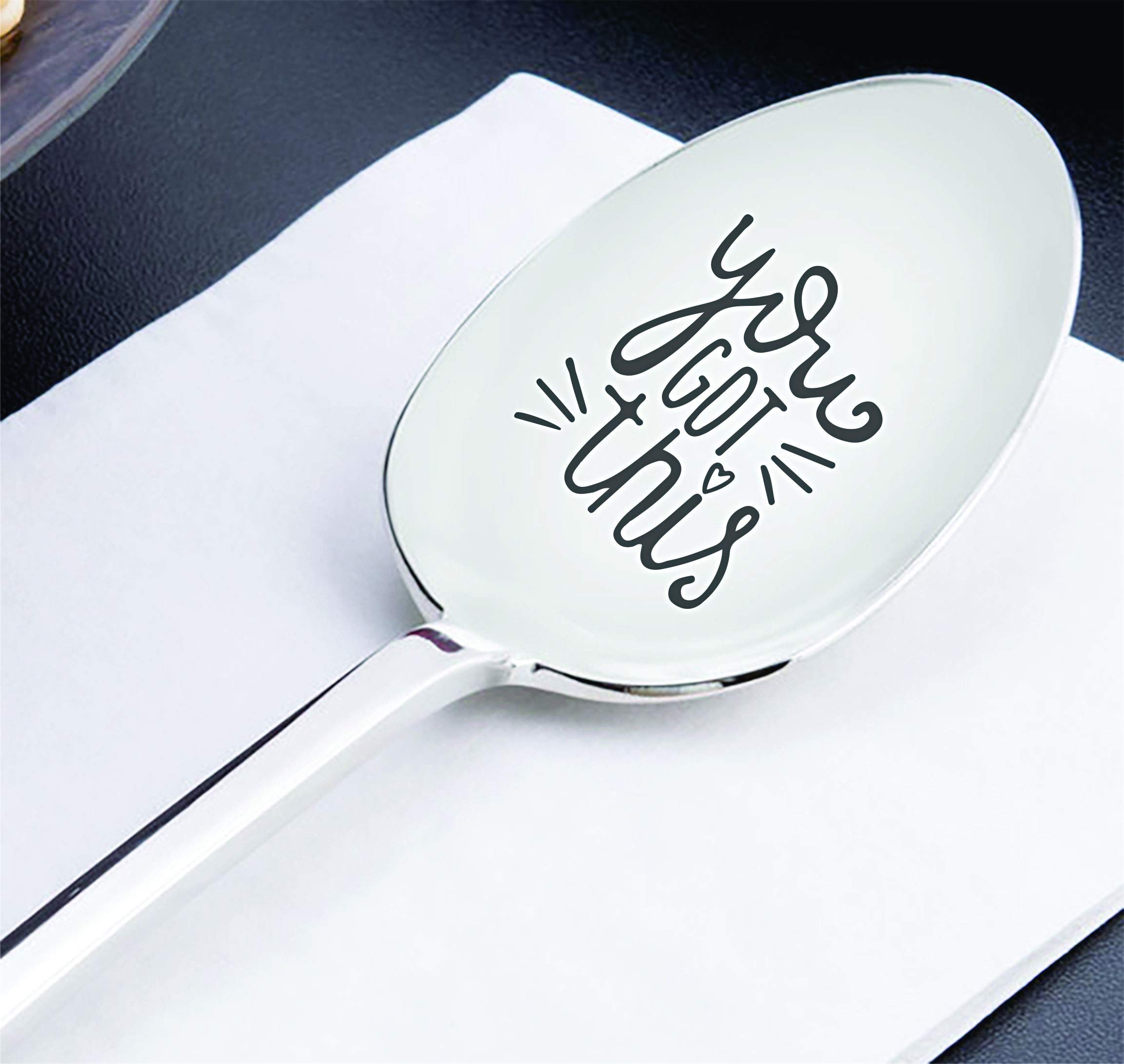 Inspirational gift for boy/girl | Best friend gift for Christmas/Easter | You got this engraved spoon gift | Motivational gift for Coworker/Employees | Thoughtful gift for men/women