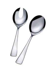 mikasa serena 2-piece stainless steel salad serving set