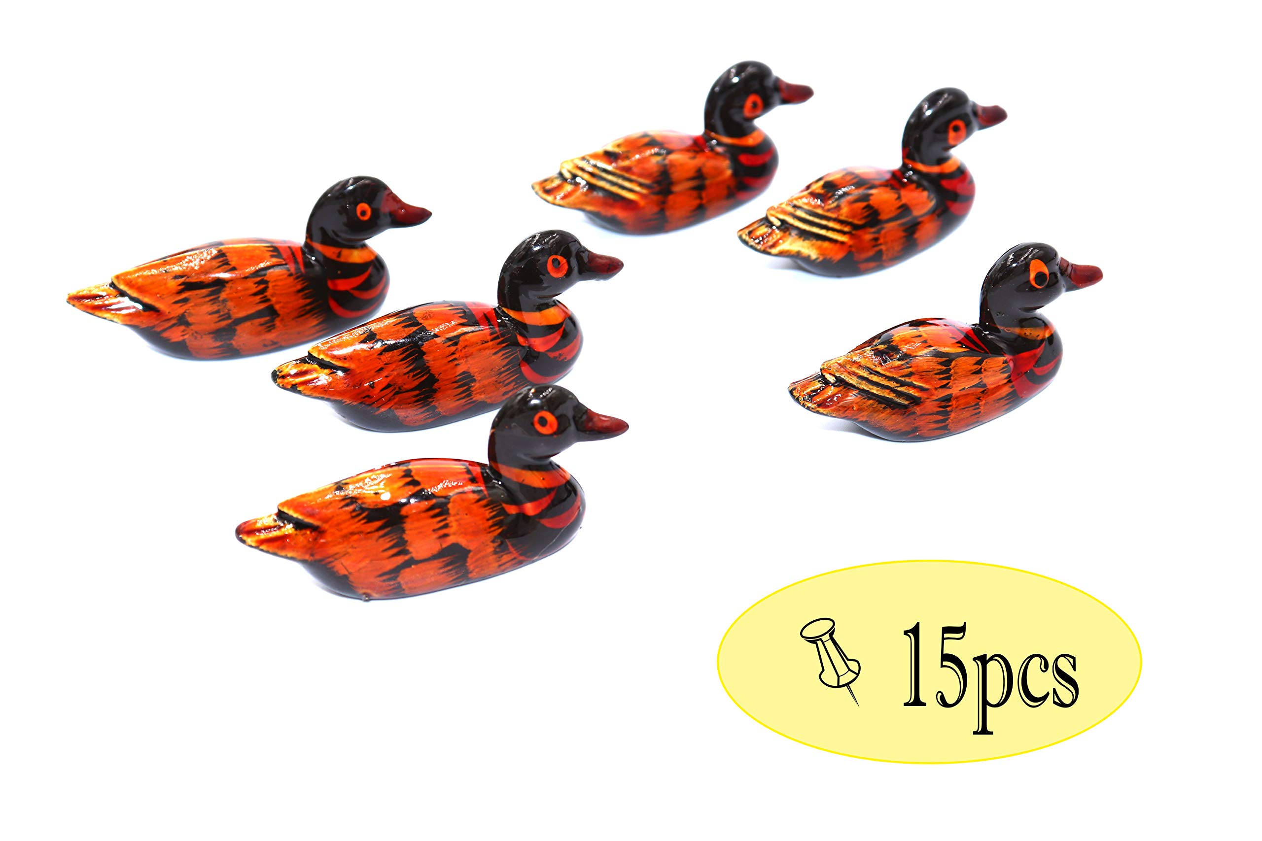 FGen 15pcs Painted Duck Chopsticks Stand Creative Chopsticks Exquisite Chopsticks Stand Exquisite Chopsticks Stand Cute Resin Duck Chopsticks Stand