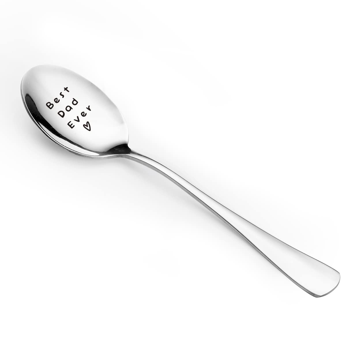 Best Dad Ever Funny Dad Spoon Engraved Stainless Steel - Tea Coffee Spoon - Dad Gift from Daughter Son Wife - Perfect Father's Day/Birthday/Christmas Gifts