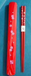 tanaka hashi-ten chopsticks set packaged-hashbrown-potatoes, 22.5cm, red