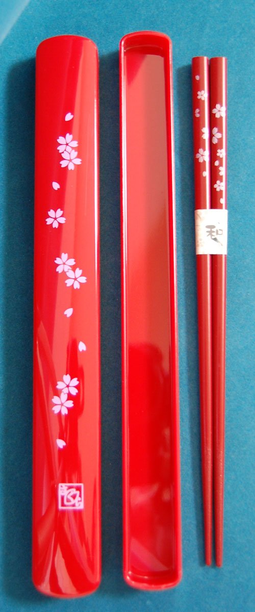 Tanaka Hashi-ten Chopsticks Set Packaged-Hashbrown-Potatoes, 22.5cm, Red