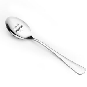 Nana Gifts from Granddaughter Grandson - I Love You Grandma Spoon Funny Engraved Stainless Steel Gift for Mother's Day/Birthday/Christmas