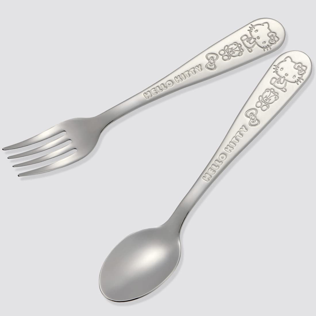 Skater SS1C-A Stainless Steel Spoon for Adults, Engraved Hello Kitty Sanrio