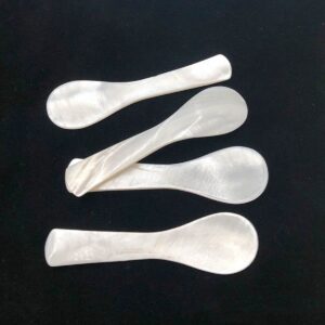 Handcrafted Caviar Spoons for Caviar, Egg, Ice Cream, Dessert, Salt, Coffee Serving, Restaurant Serving(B)