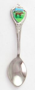 kentucky state souvenir collectible mini spoon 3" lpco