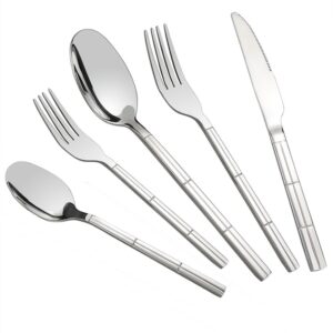 lesbin 60-piece flatware/cutlery, stainless steel silverware, service for 12